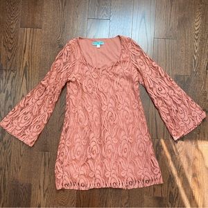 Francesca’s Pink Lace Dress